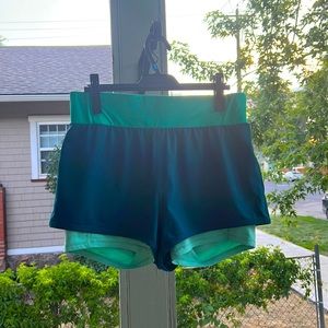 Fabletics athletic shorts. Spandex under baggy shorts! Size large. Used once.